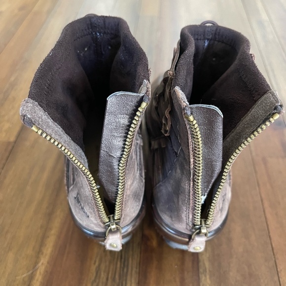 Jambu brown leather booties - Picture 8 of 10